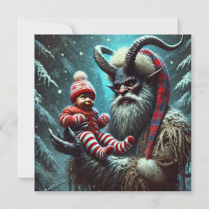 Tarjeta Festiva Navidades Krampus