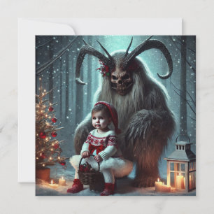 Tarjeta Festiva Navidades Krampus