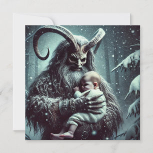 Tarjeta Festiva Navidades Krampus