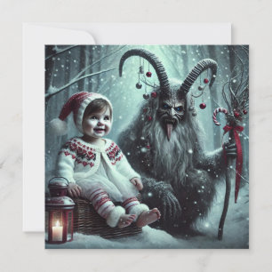 Tarjeta Festiva Navidades Krampus