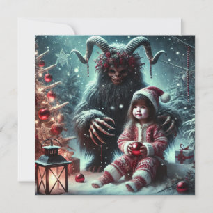 Tarjeta Festiva Navidades Krampus
