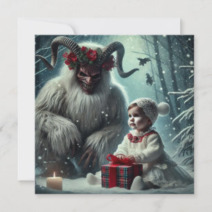 Tarjeta Festiva Navidades Krampus