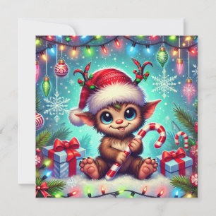 Tarjeta Festiva Navidades Krampus