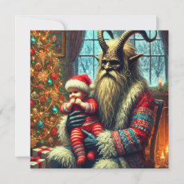 Tarjeta Festiva Navidades Krampus