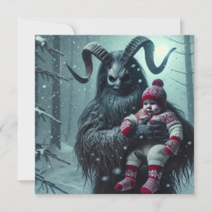 Tarjeta Festiva Navidades Krampus