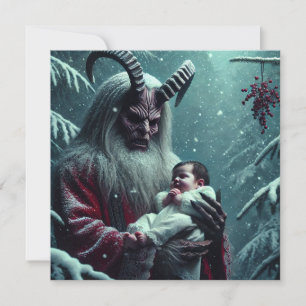 Tarjeta Festiva Navidades Krampus