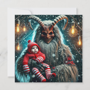 Tarjeta Festiva Navidades Krampus