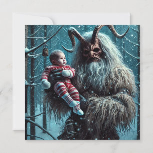 Tarjeta Festiva Navidades Krampus