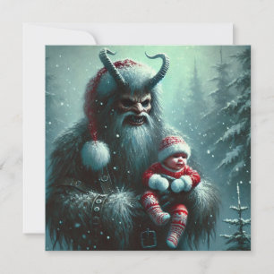 Tarjeta Festiva Navidades Krampus