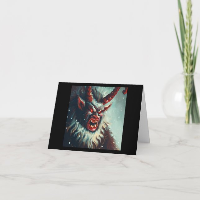 Tarjeta Festiva Navidades Krampus 3 (Anverso)