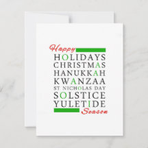 Navidades Kwanzaa Hanukkah Solstice Yuletide