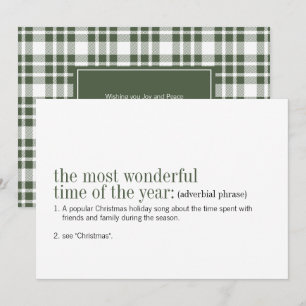 Tarjeta Festiva Navidades La Hora Más Maravillosa Del Año