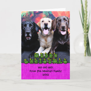 Tarjeta Festiva Navidades - Labrador - Dude Jag y Mocha