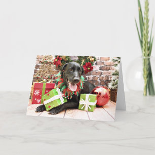 Tarjeta Festiva Navidades - Labrador - Gracie
