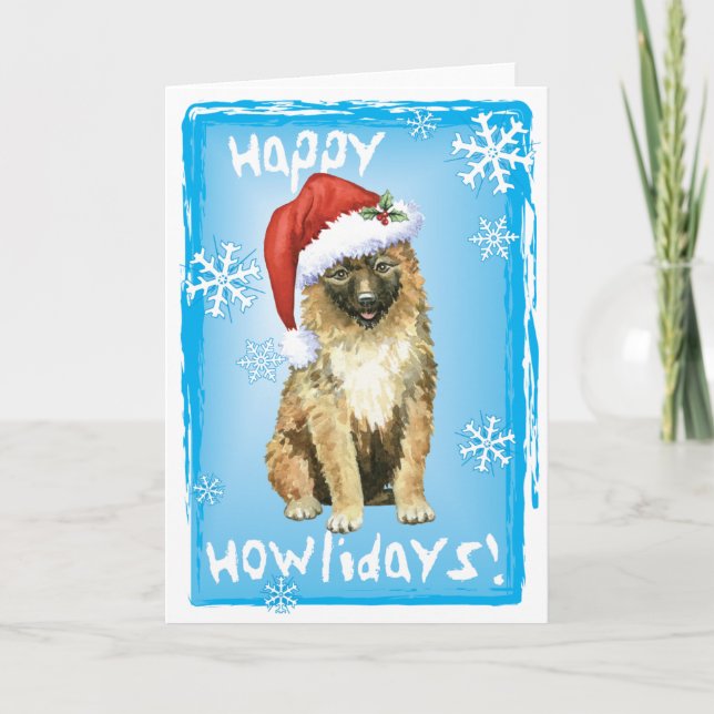 Tarjeta Festiva Navidades Laekenois belga (Anverso)
