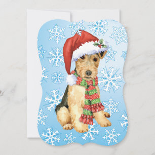 Tarjeta Festiva Navidades Lakeland Terrier