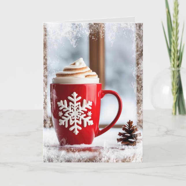 Tarjeta Festiva Navidades Laten la ventana (Anverso)