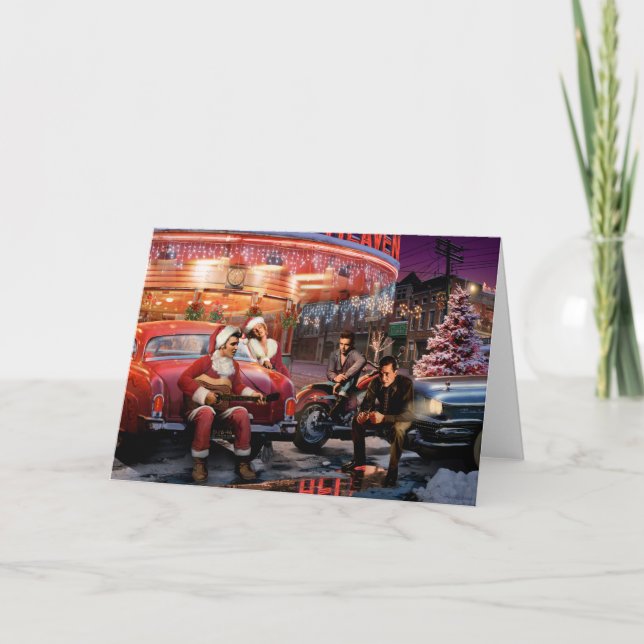 Tarjeta Festiva Navidades legendarios (Anverso)