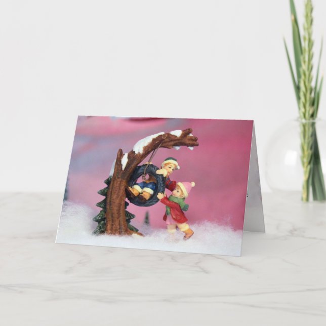 Tarjeta Festiva Navidades lúdicos (Anverso)