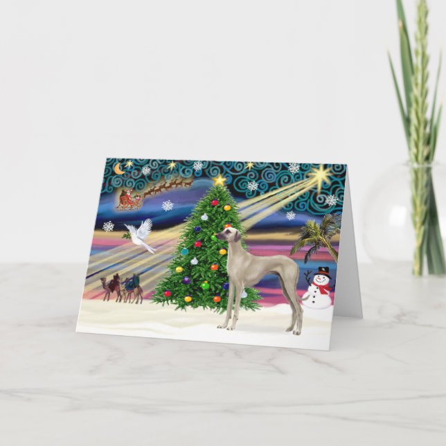 Tarjeta Festiva Navidades Magic Sloughi (stand) (Anverso)