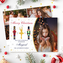 Tarjeta Festiva Navidades mágicos Ballerina Nutcracker 5 Foto