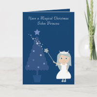 Navidades mágicos Sober Princess & Tree Card