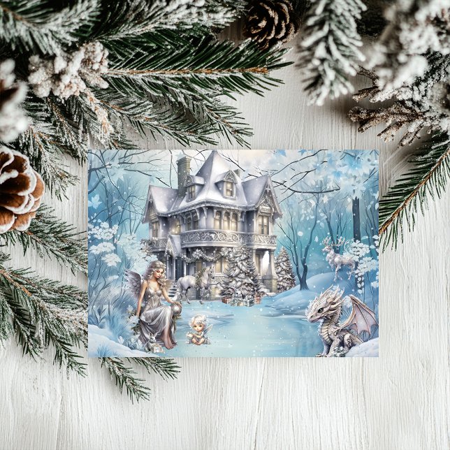Tarjeta Festiva Navidades mágicos y caprichosos (Subido por el creador)
