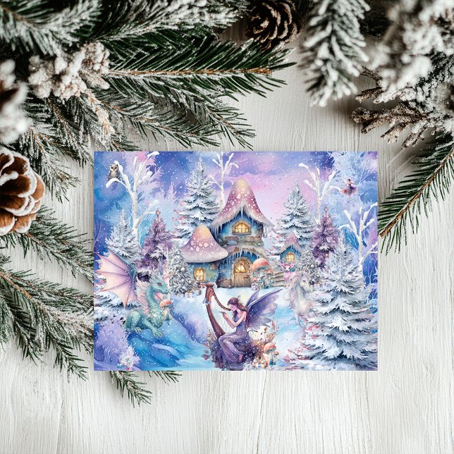 Tarjeta Festiva Navidades mágicos y caprichosos (Subido por el creador)