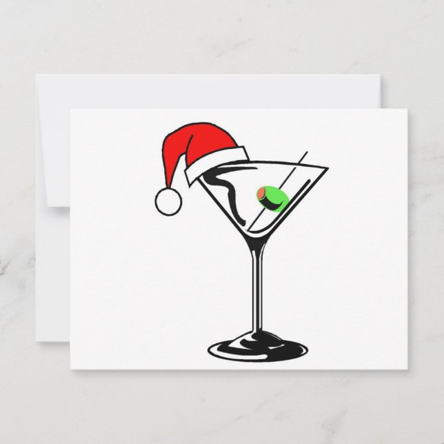 Tarjeta Festiva Navidades Martini (Anverso)
