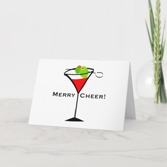 Tarjeta Festiva Navidades Martini (Anverso)