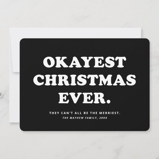 Tarjeta Festiva Navidades más afortunados de todos los tiempos tar (Anverso)