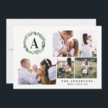 Tarjeta Festiva navidades más alegres foto de escritura moderna<br><div class="desc">difunde la alegría festiva con este divertido diseño. con textos de escritura modernos y audaces y collage de fotos editables para hacerlo extra especial. disponible con una variedad de respaldos de colores que incluyen,  negro,  rojo,  verde,  azul y más para adaptarse a tu tema.</div>