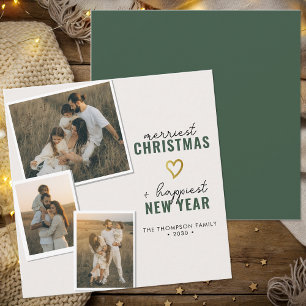 Tarjeta Festiva Navidades más amables de la moderna Plaza de la Fo