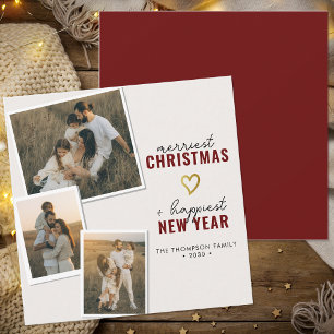 Tarjeta Festiva Navidades más amables de la moderna Plaza de la Fo