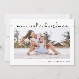 Tarjeta Festiva Navidades más brillantes Moderna y elegante foto m