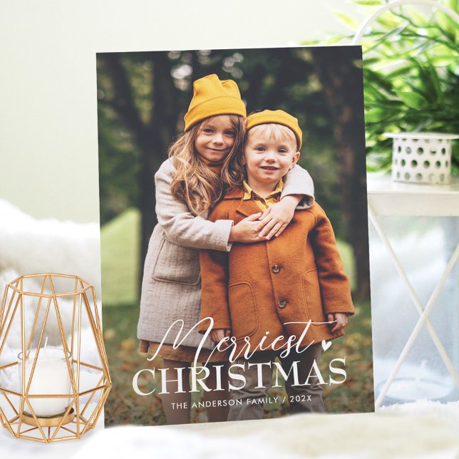 Tarjeta Festiva Navidades más hermosos guión simple estilo 2 foto (Subido por el creador)