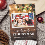 Tarjeta Festiva Navidades más valientes cadenas rusas iluminan 4 f<br><div class="desc">Enviando sus saludos de la temporada con esta "Tarjeta de Festividad Fotográfica Rustic Wood String Lights 4 Photo Holiday Card" de los mejores Navidades. (1) Para una mayor personalización, haga clic en el enlace "personalizar adicional" y utilice nuestra herramienta de diseño para modificar esta plantilla. (2) Si prefiere papeles más...</div>