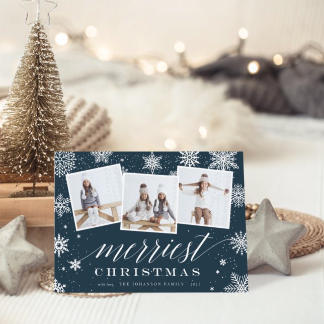 Tarjeta Festiva Navidades más valientes | Collage de fotos Snowfla (Subido por el creador)