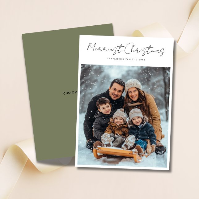 Tarjeta Festiva Navidades más valientes en escritura moderna en vi (Subido por el creador)