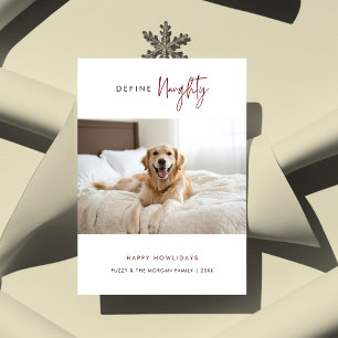Tarjeta Festiva Navidades Mascotas modernos definen foto de perros