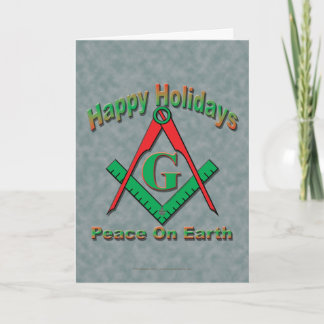 Tarjeta Festiva Navidades masónicos