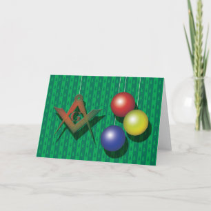 Tarjeta Festiva Navidades masónicos
