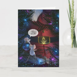 Tarjeta Festiva Navidades masónicos únicos de Santa Claus
