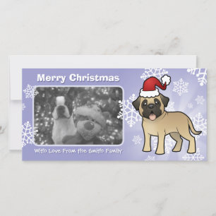 Tarjeta Festiva Navidades Mastiff / Bullmastiff