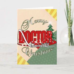 Tarjeta Festiva NAVIDADES médicas Endocrinólogo