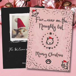 Tarjeta Festiva Navidades Meowy