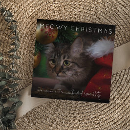 Tarjeta Festiva Navidades Meowy | Navidades de fotografía