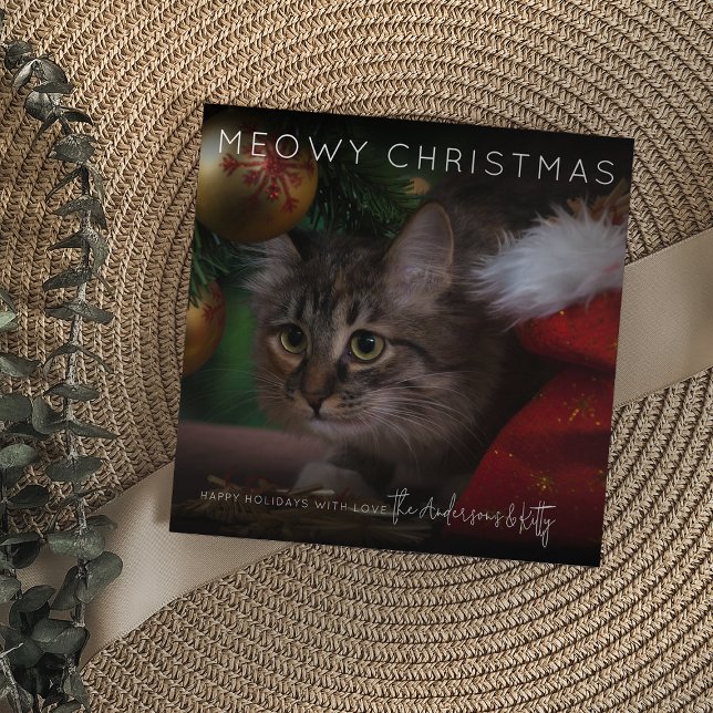 Tarjeta Festiva Navidades Meowy | Navidades de fotografía (Subido por el creador)