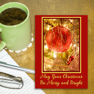 Tarjeta Festiva Navidades Merry y Bright