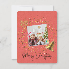 Tarjeta Festiva Navidades minimalistas